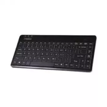 Perixx PERIBOARD-409 H, DE, mini USB klávesnica, 2 huby, čierna