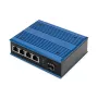 Digitus 4-portový Gigabit Ethernet sieťový PoE switch, priemyselný, neupravovaný, 1 SFP Uplink