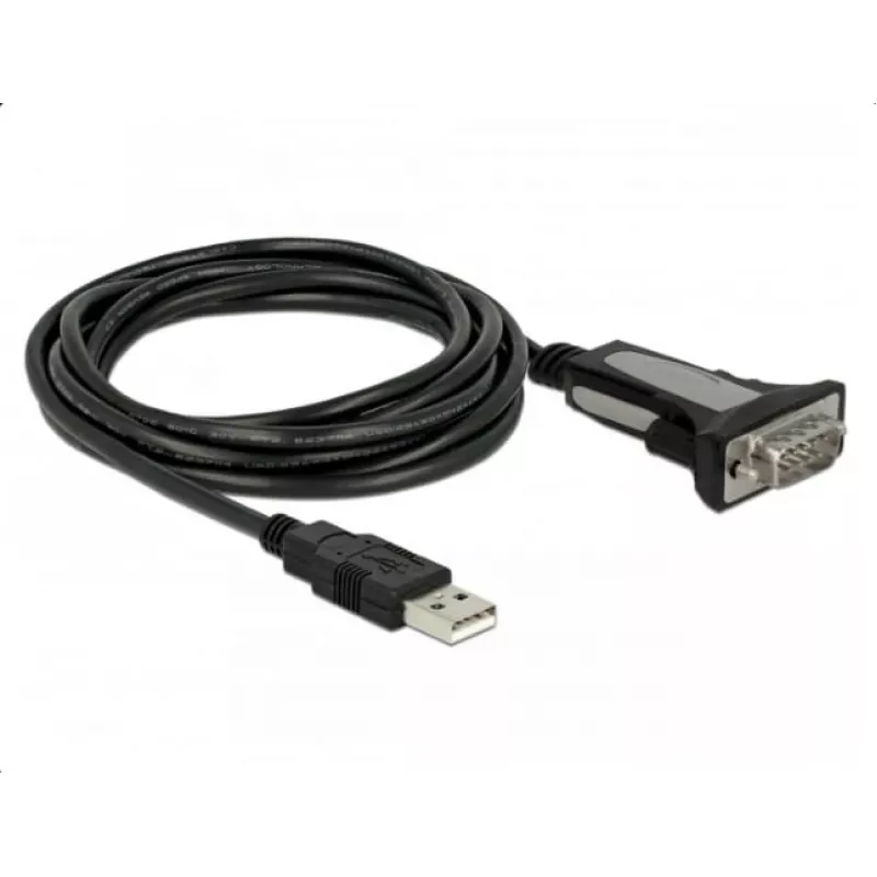 DELOCK adaptér USB 2.0 Type-A na 1 x sériový RS-232 DB9 3 m