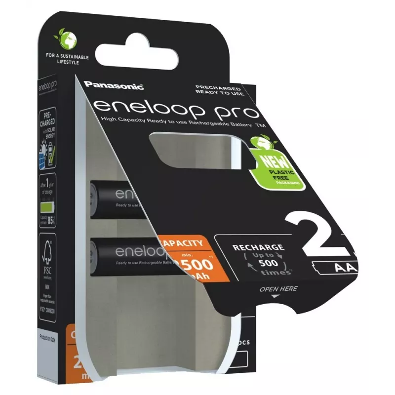 Batérie PANASONIC ENELOOP PRO AA 2500 mAh 2 kusy (BK-3HCDE/2CP)