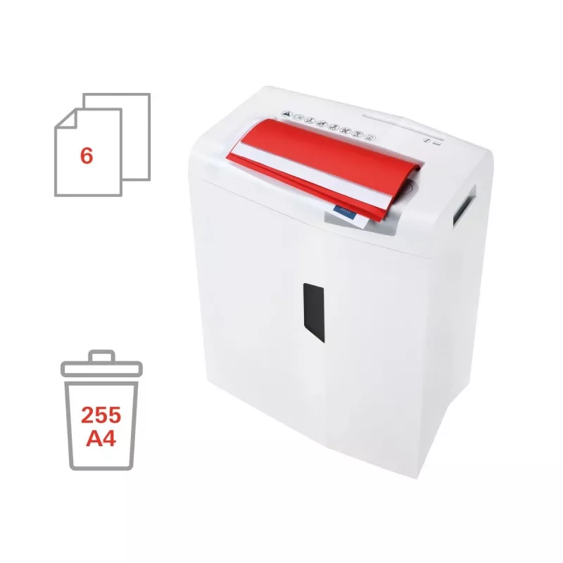 HSM shredstar X6pro skartovačka, 2 x 15 mm + samostatný mechanizmus na rezanie CD