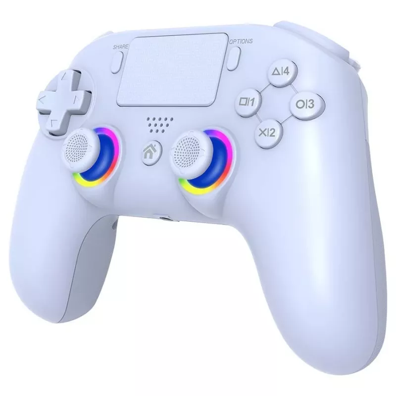 Gamepad Subsonic PS5 Wireless LED Controller biely D-pad Home Options Share