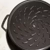 Staub Chistera 40511-472-0 pekáč 28 cm, okrúhly, liatinový, 3,7 l, čierny