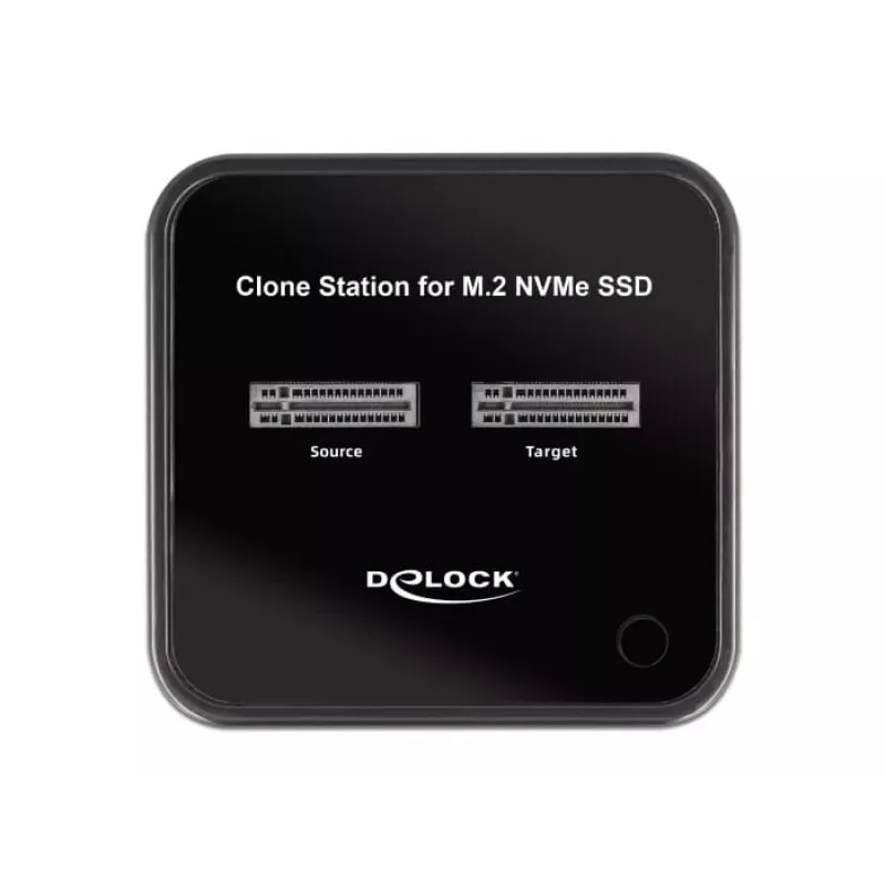 DeLOCK M.2 dokovacia stanica pre 2 x M.2 NVMe PCIe SSD s funkciou klonovania