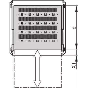 SCHROFF 19SHELF TELESCOPIC 2U1000D RAL7021 – rackové príslušenstvo (27230109)
