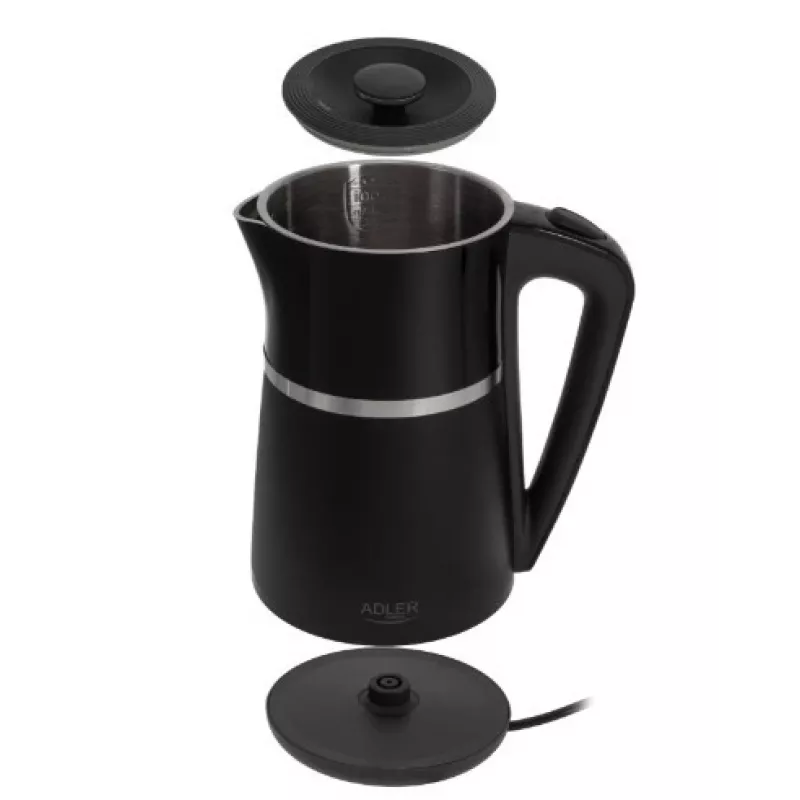 Elektrická kanvica Adler 1,7l 2200W čierna