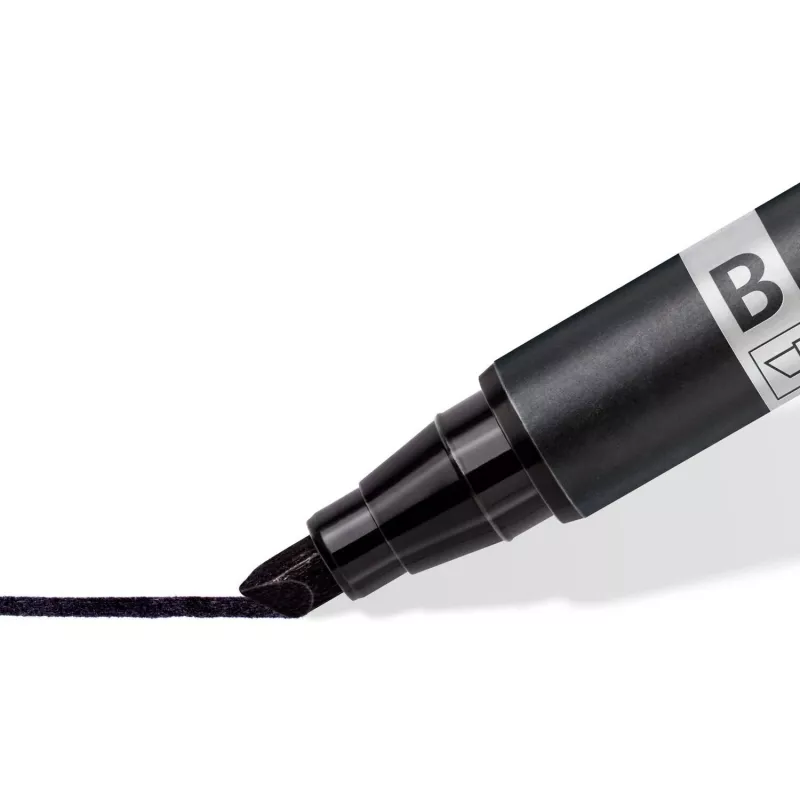 Permanentný marker Staedtler Lumocolor permanent duo 348 B čierna 1 kus