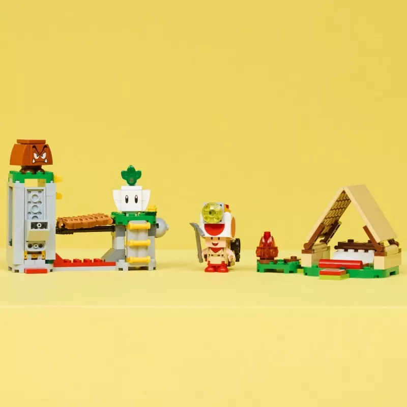 Konštrukčná hračka LEGO Captain Toads Camp sada 72040 s interaktívnymi funkciami Super Mario
