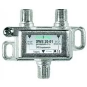 Axing SWE 20-01 - strieborná - F konektor samica - 5,2 cm - 1,7 cm (SWE 20-01)