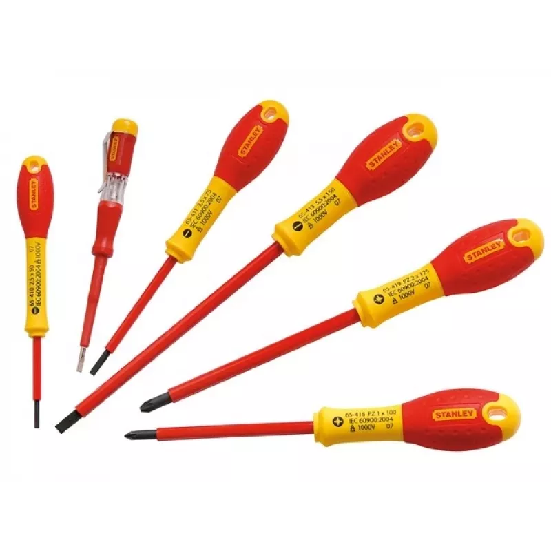 Izolovaný plochý Pozidriv set Stanley FATMAX 0-65-443