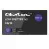 Qoltec 51797 Aktívny HDMI splitter 2 x HDMI 4K x 2K | 6 Gb/s | 60 Hz