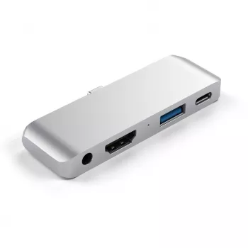 Satechi hliníkový USB-C hub pre iPad Pro strieborný