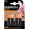 Duracell Plus batéria 9V (MN1604 / 6LR61), 2 ks