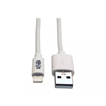 Eaton Tripp Lite Series USB-A na Lightning sync/nabíjací kábel (M/M) - MFi certifikovaný, biely, 6 ft. (1,8 m) - dátový/napájací kábel - USB samec na Lightning