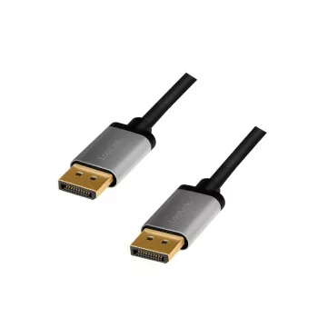 DisplayPort kábel LogiLink CDA0100 1 m čierny sivý