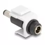 DeLOCK Keystone modul DC 5,5 x 2,1 mm samica na samca biely