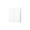 TP-Link Tapo Smart Light Switch 2-Gang 1-Way, Tilt, biely, 91.5 mm, 100.5 mm, 55.5 mm, 200 g