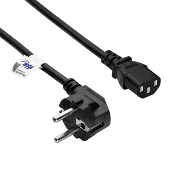 Akyga AK-PC-06A napájací kábel CEE 7/7 na IEC C13, 3 m, čierny