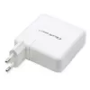 Qoltec GaN nabíjačka FAST 108W | 5-20V | 3-4.7A | USB C | biela
