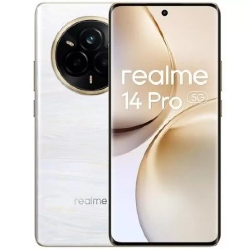 realme 14 Pro 5G 17,2 cm (6.77) Dual-SIM Android 15 USB Type-C 8 GB 256 GB 6000 mAh biely