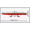Plastový modelársky set Cobi poľská ponorka ORP Sęp mierka 1:300 (COBI-4856)