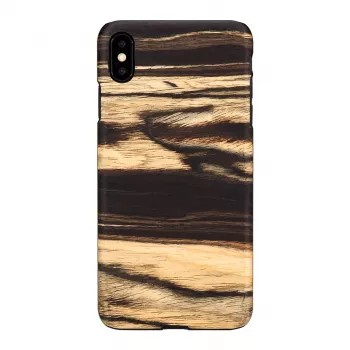 Puzdro na telefón man and wood pre iPhone XS Max – biely ebenový tón čierna