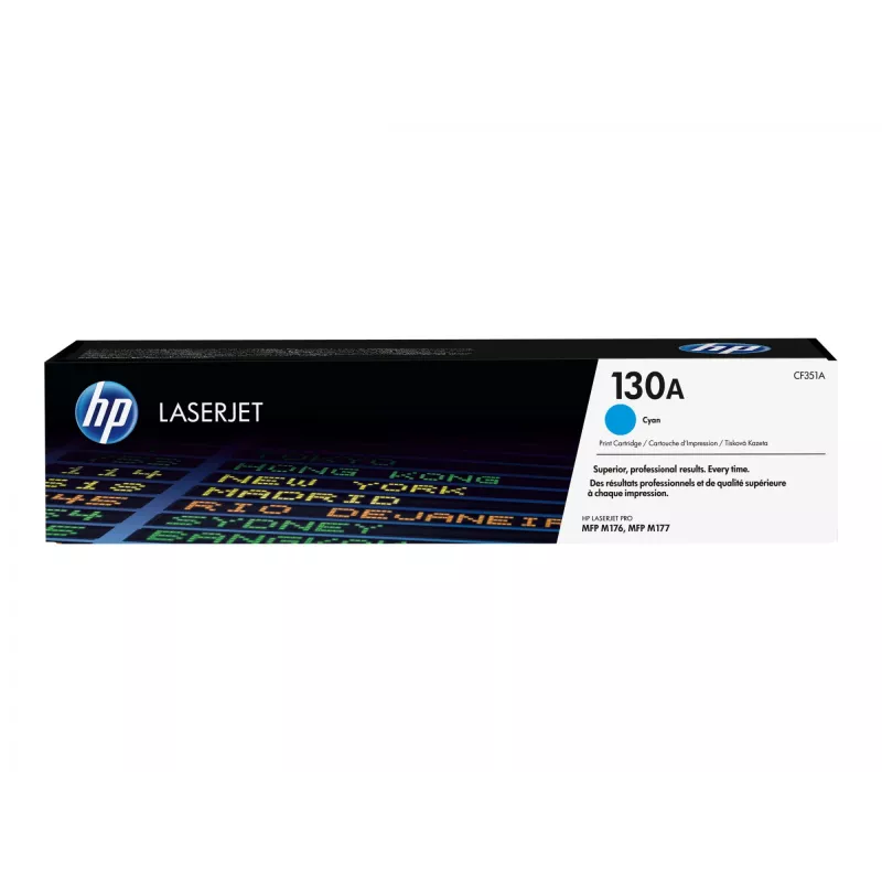 HP 130A azúrová originálna LaserJet tonerová kazeta, 1000 strán, azúrová, 1 ks
