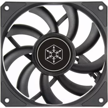 Skriňový ventilátor SILVERSTONE SST-AS120B 120 mm čierny priehľadný, 3-pin