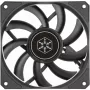 Skriňový ventilátor SILVERSTONE SST-AS120B 120 mm čierny priehľadný, 3-pin