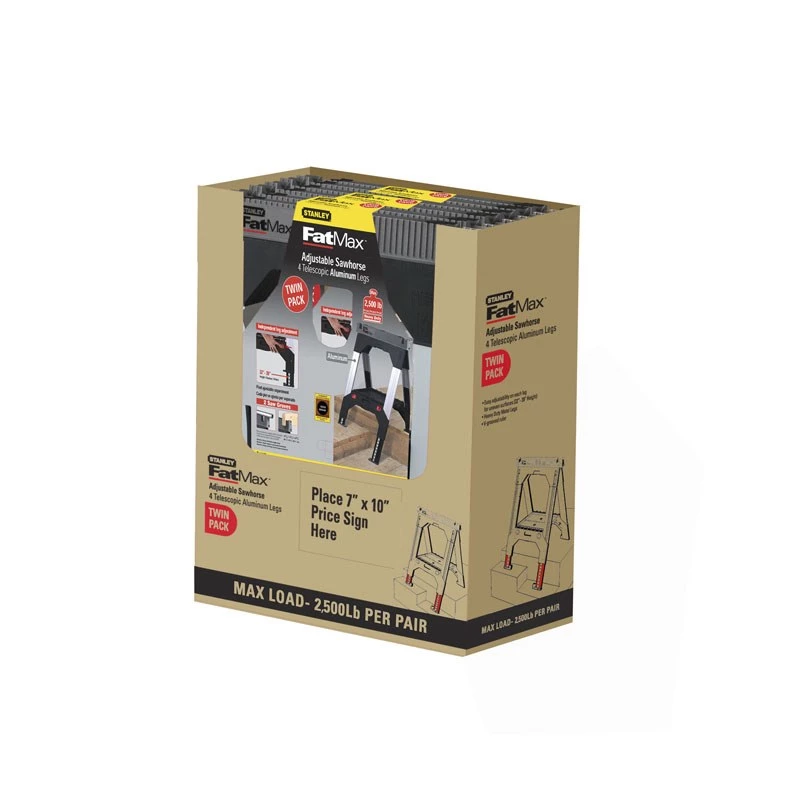 Stanley FatMax 1-92-980 pracovné kozy, pár, nosnosť do 1135 kg, čierne