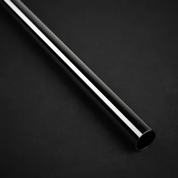 Bitspower None Chamfer mosadzná hardtube 12 mm AD, 500 mm - čierny trblietavý