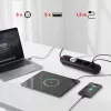 Predlžovacia zásuvka MACLEAN MCE394 B — 3 zásuvky + 3×USB A, 110–240V, 2,1A USB, 2500W, 1,5 m kábel, čierna