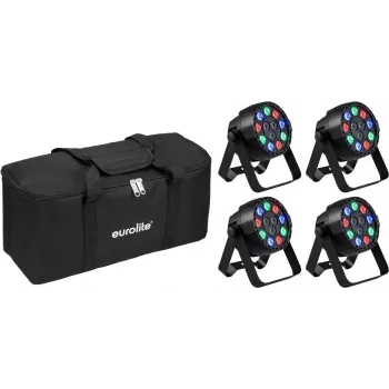 LED Mini PARty RGBW spot EUROLITE AKKU MK2 4x so softbag