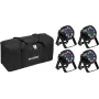 LED Mini PARty RGBW spot EUROLITE AKKU MK2 4x so softbag
