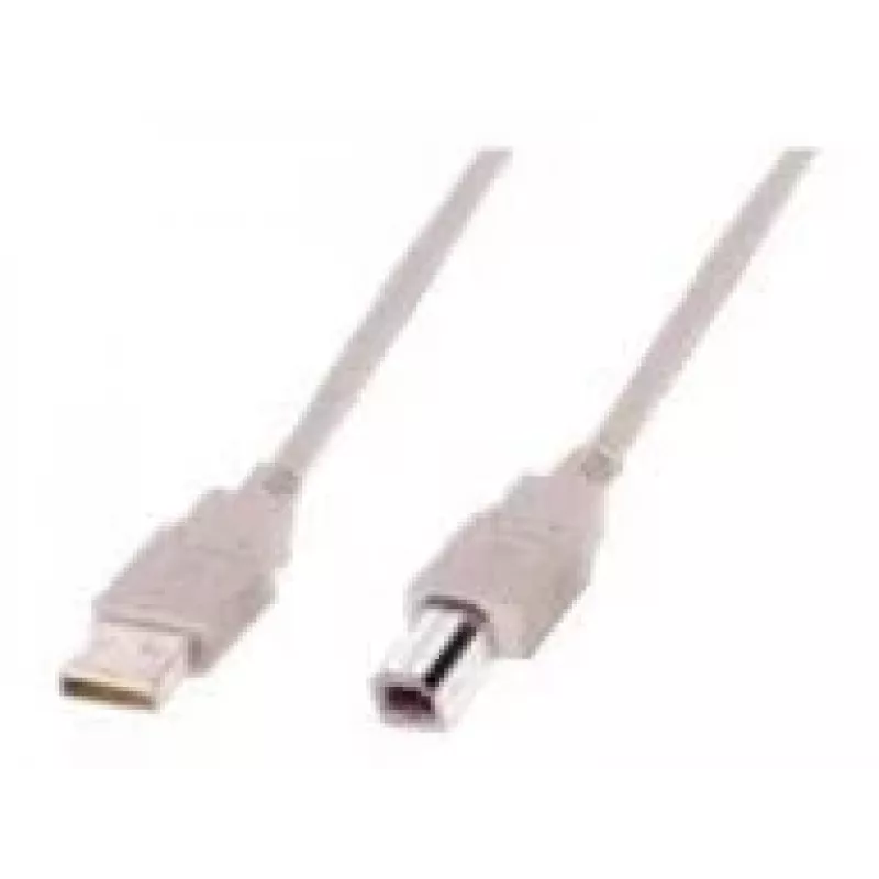 Assmann USB prepojovací kábel. Type-A - B M/M. 1,8 m. USB 2.0 vhodný. UL. be (AK-300102-018-E)