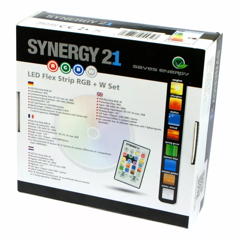 Synergy 21 LED Flex Strip 5050 - 30 RGB-W DC12V kompletná sada V2