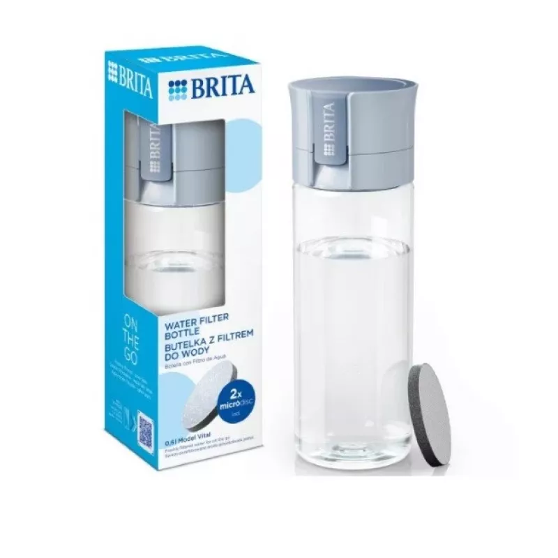 Brita Vital filtračná fľaša 0,6 l pastelovo modrá