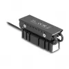 Chladič DELOCK 18460 pre M.2 SSD 2280 — hliník/meď, RGB 5V, čierny