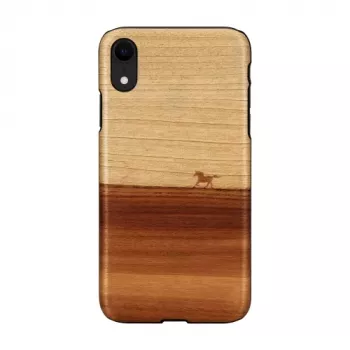 Puzdro na telefón man and wood pre iPhone XR — čierna, ochranné soft-shell puzdro