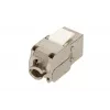 Extralink Keystone CAT6A STP RJ45 uhlový kovový keystone modul, jeden port