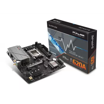 Základná doska Sapphire PULSE A620AM (microATX) socket AM5, AMD A620A, DDR5, 2x DIMM, 64 GB, 2x M.2, Gigabit LAN