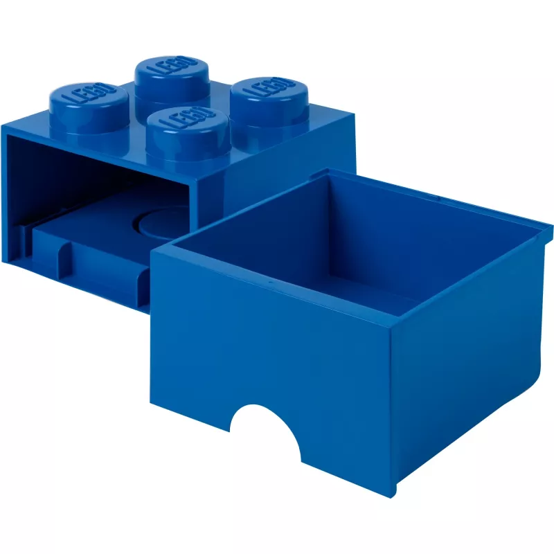 LEGO Brick Drawer 4 modrá, úložná krabica modrá