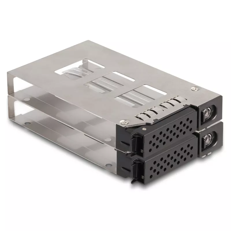 Slim Bay rámik pre 2 x 2,5 inch U.2 NVMe SSD s 5,25 inch rámom