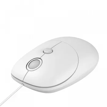 iBOX i011 Seagull káblová optická myš, biela