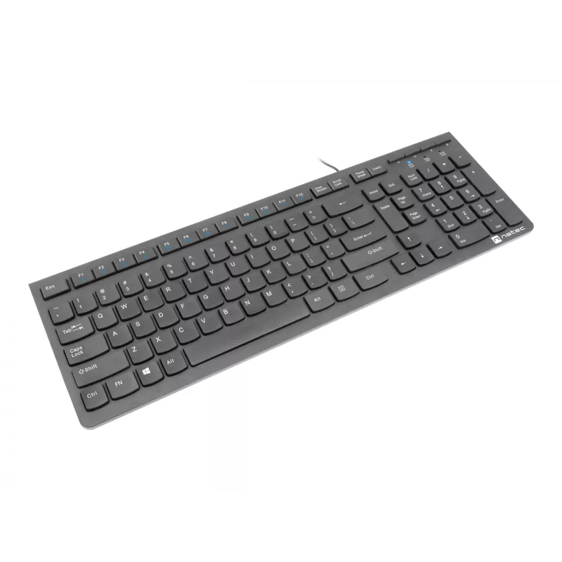 Natec Discus 2 - klávesnica - QWERTY - US - čierna - klávesnica - US-angličtina - čierna