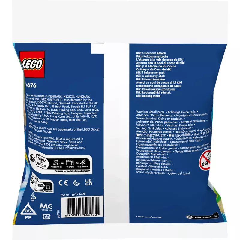 LEGO SONIC THE HEDGEHOG 30676 Kikiho kokosový útok