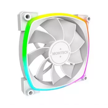 Montech RX120 PWM ventilátor počítačovej skrine 12 cm biely 3 ks