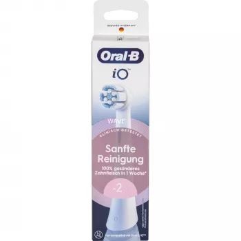 Náhradné hlavice pre elektrické zubné kefky Oral-B iO Gentle Cleaning biela, balenie 2 ks