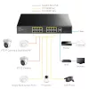 Cudy FS1018PS1 sieťový switch 18 Fast Ethernet portov PoE