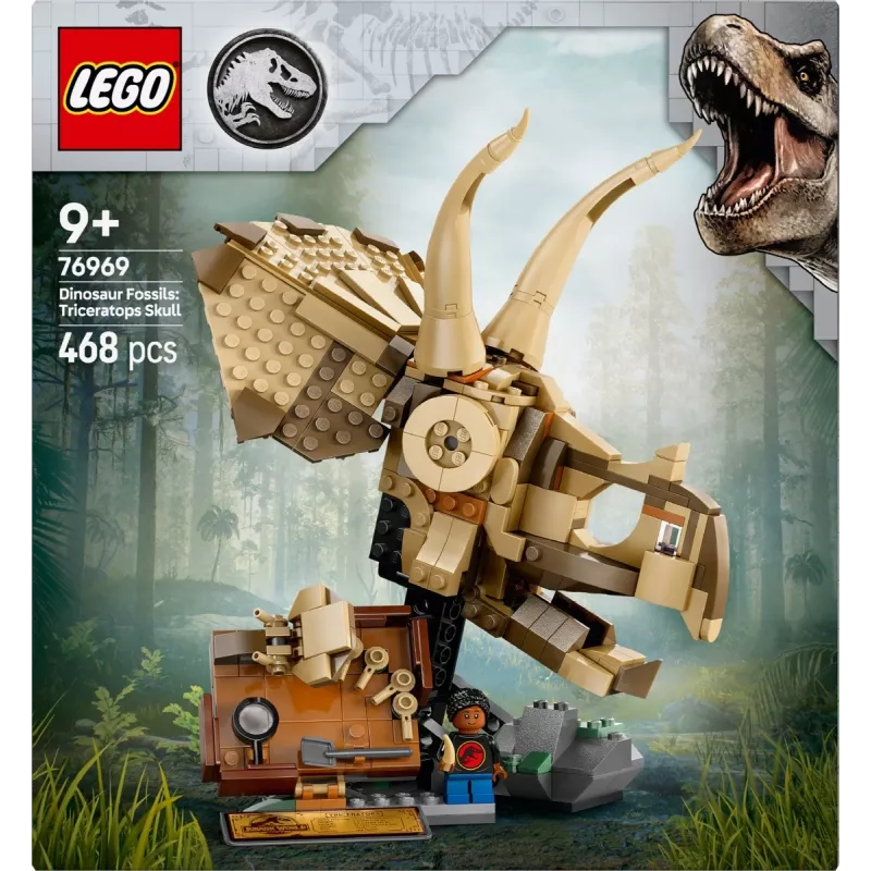 LEGO JURASSIC WORLD 76969 Dinosaurie fosílie: Lebka triceratopsa